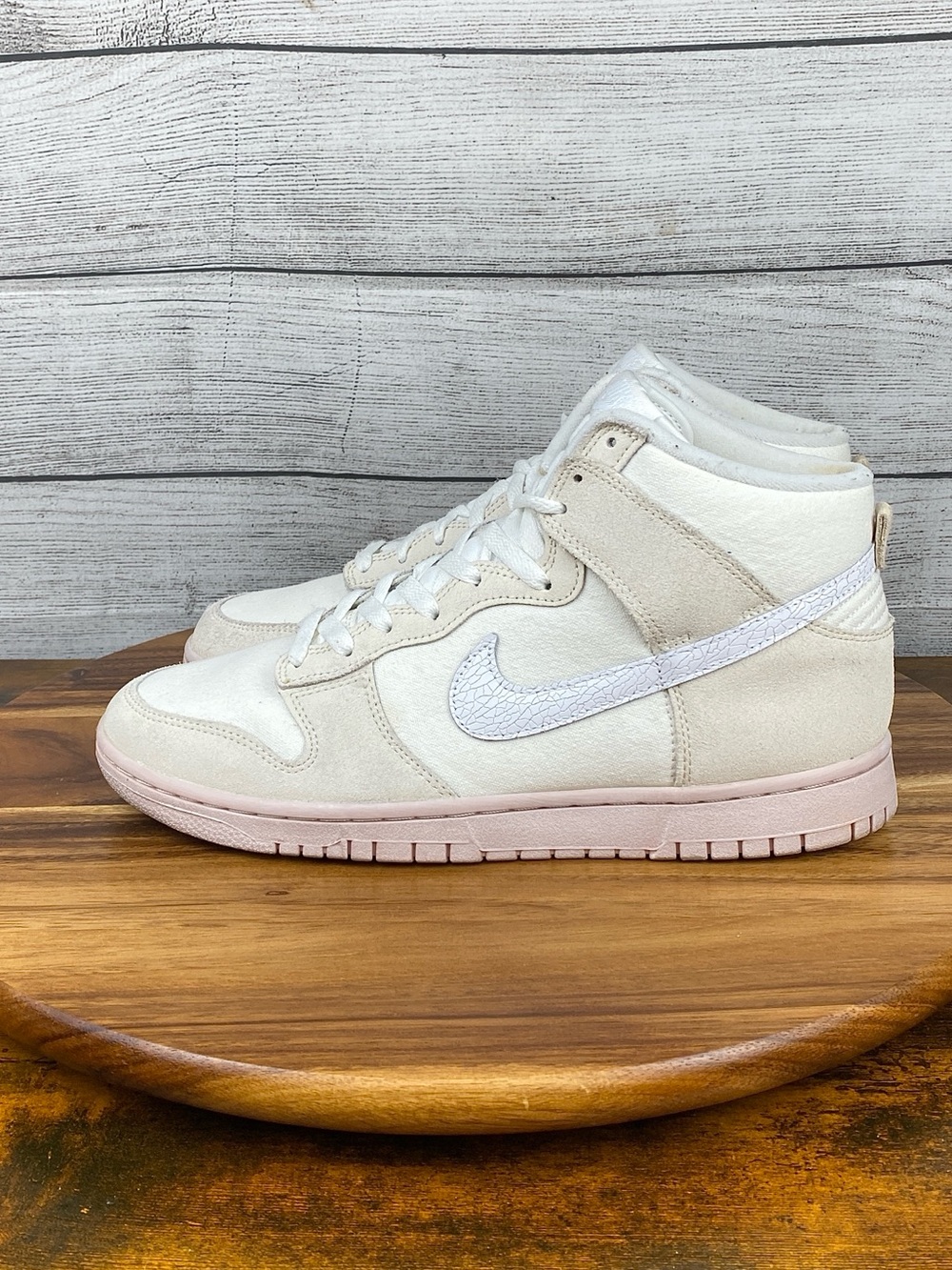 Nike Dunk High Retro PRM Cracked Leather Swoosh Shoes Men’s Sneaker Size 11